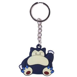 Snorlax Pokemon Rubber Keychain